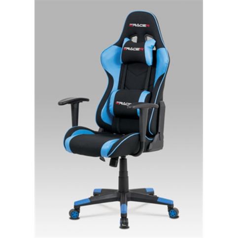 Kancelářská židle KA-V608 BLUE (houpací mech., kříž plast) - Rafni