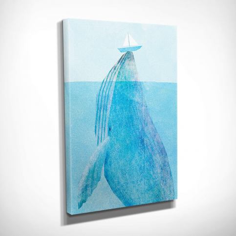 Nástěnný obraz na plátně Whale, 30 x 40 cm Bonami.cz