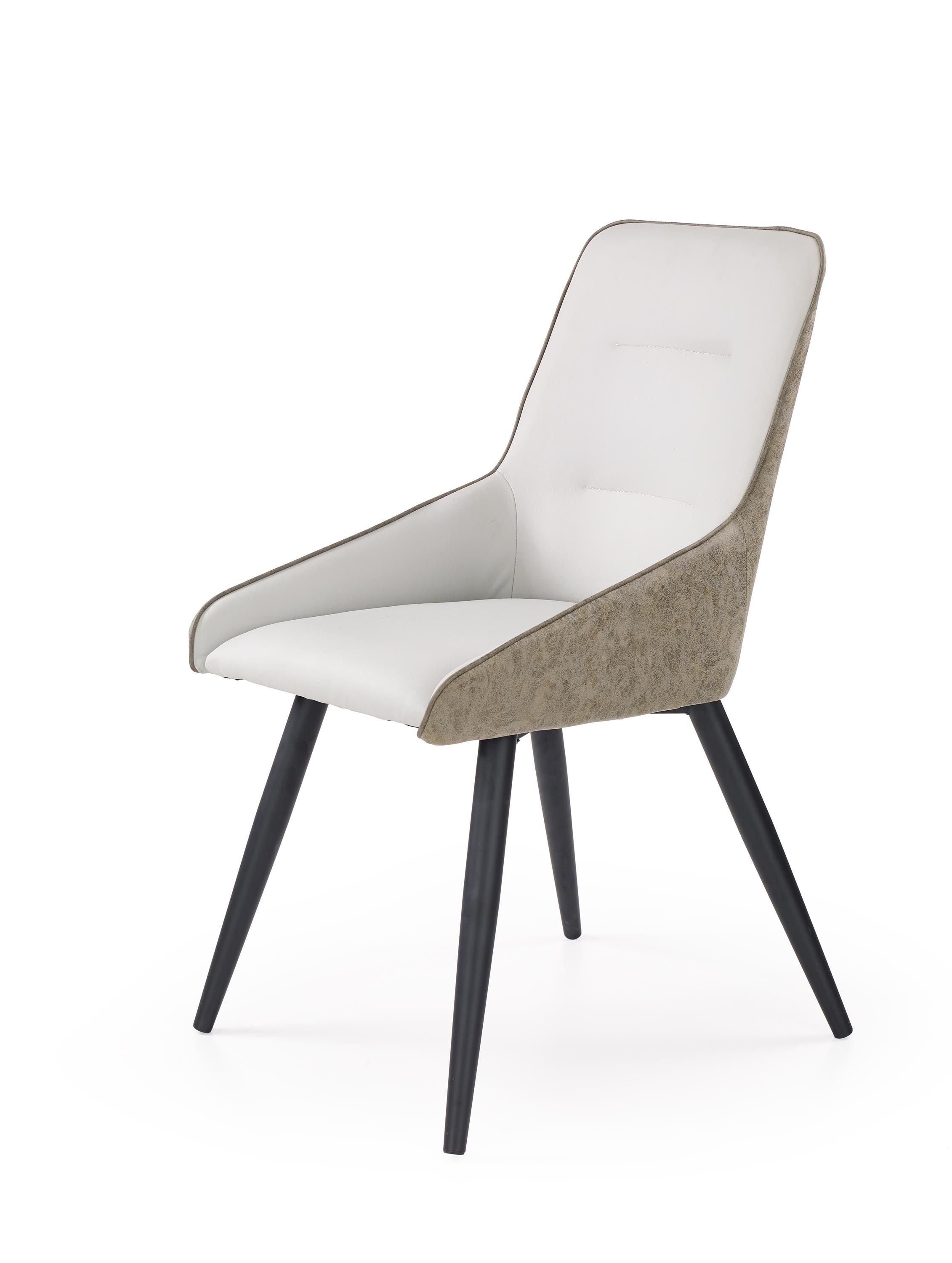 K243 židle jasny beton / popel (1p=2szt) Halmar  - Nabytek-Bogart.cz