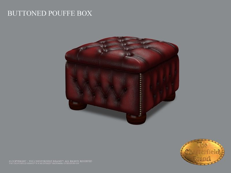 Chesterfield Buttoned Pouffe (H) - Chesterfield.COM