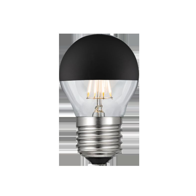 Diolamp LED retro žárovka Ball 4W Filament černý vrchlík - STERIXretro