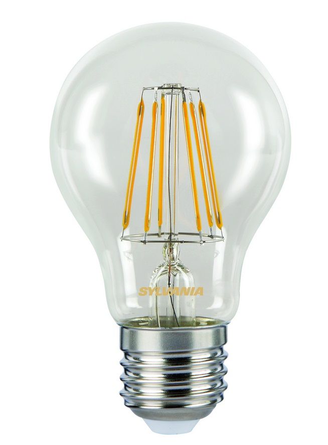 Sylvania 0027328 LED žárovka filament 1x7W | E27 | 806lm | 4000K - čirá - Dekolamp s.r.o.