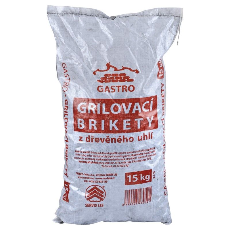 Servis Les Grilovací brikety 15kg GASTRO - GrilyKrby.cz