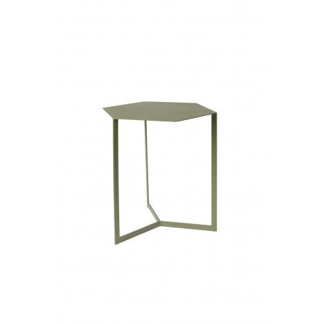 Zelený kovový konferenční stolek ZUIVER MATRIX 45 x 38 cm - Designovynabytek.cz