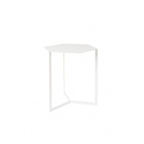 Bílý kovový konferenční stolek ZUIVER MATRIX 45 x 38 cm - Designovynabytek.cz