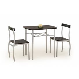 LANCE Komplet stůl + 2 Židle Wenge