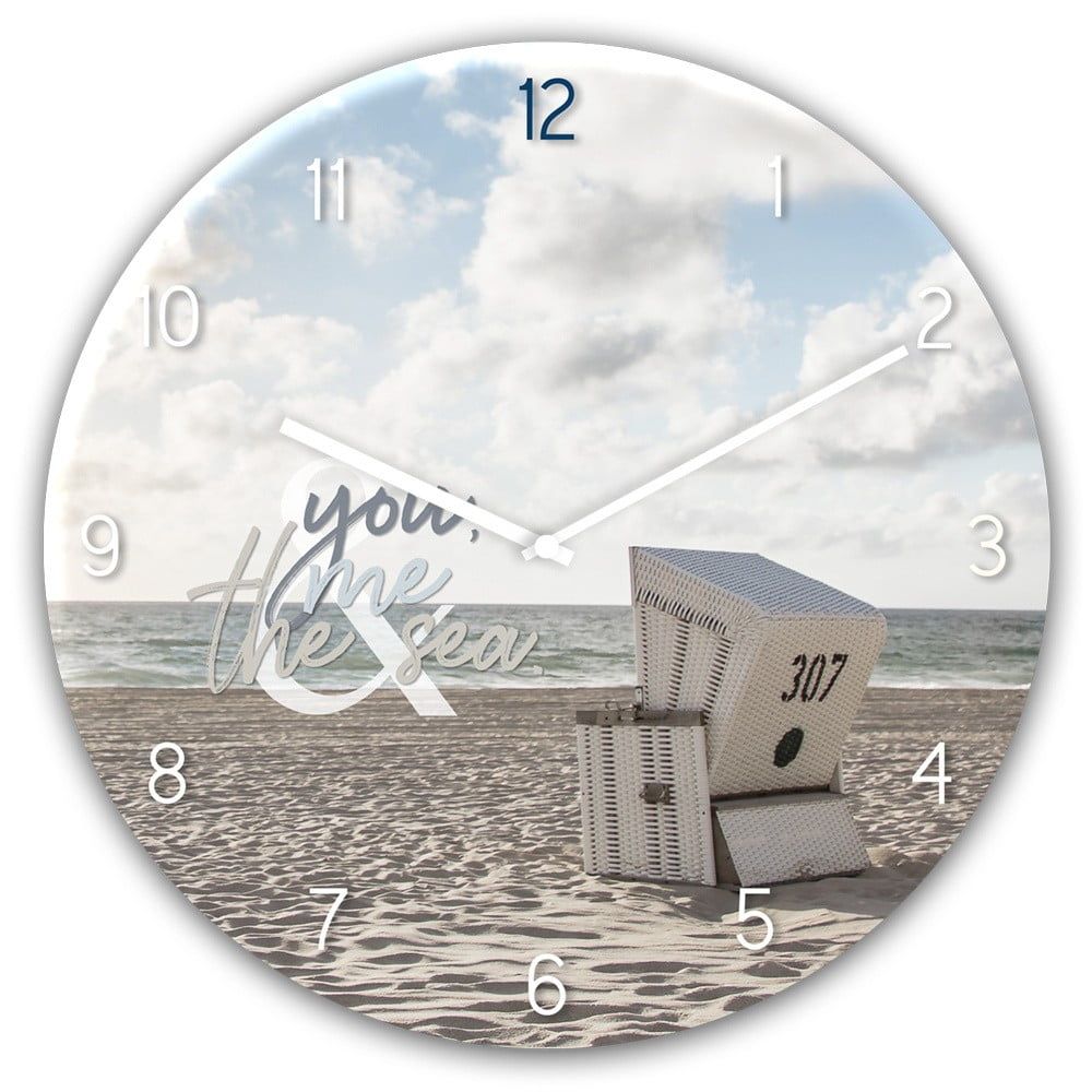 Skleněné nástěnné hodiny Styler The Se, ø 30 cm - Bonami.cz