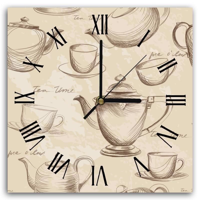 Nástěnné hodiny CARO Tea Time 30x30 cm - GLIX DECO s.r.o.