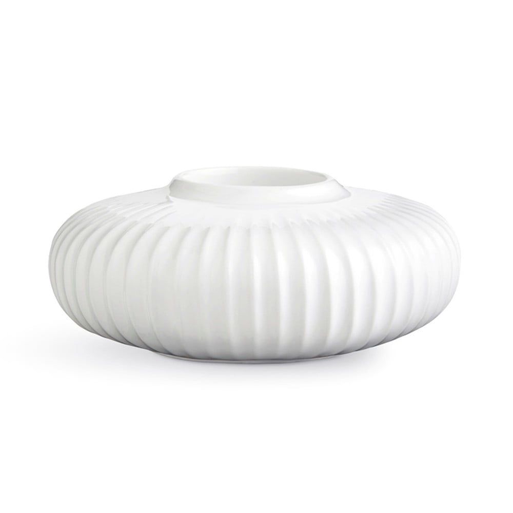 Bílý porcelánový svícen na čajové svíčky Kähler Design Hammershoi, ⌀ 13 cm - Bonami.cz