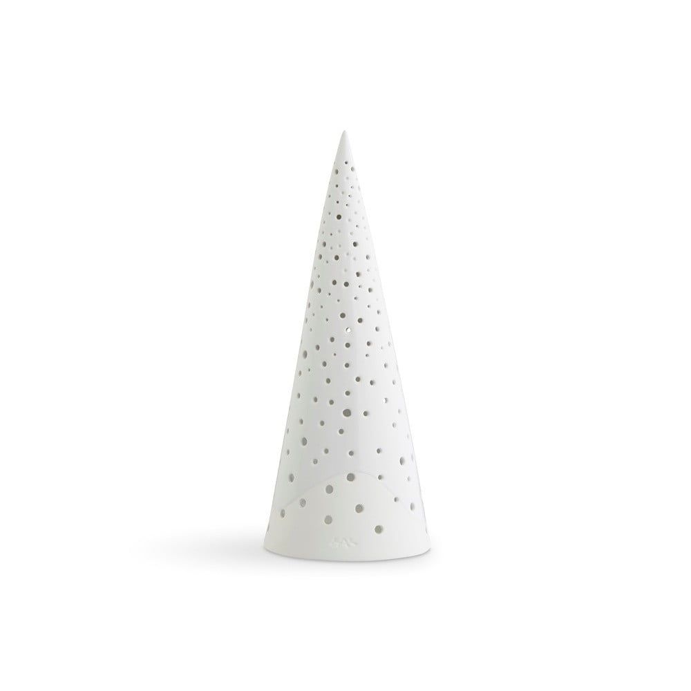 Bílý vánoční svícen z kostního porcelánu Kähler Design Nobili, výška 30 cm - Bonami.cz