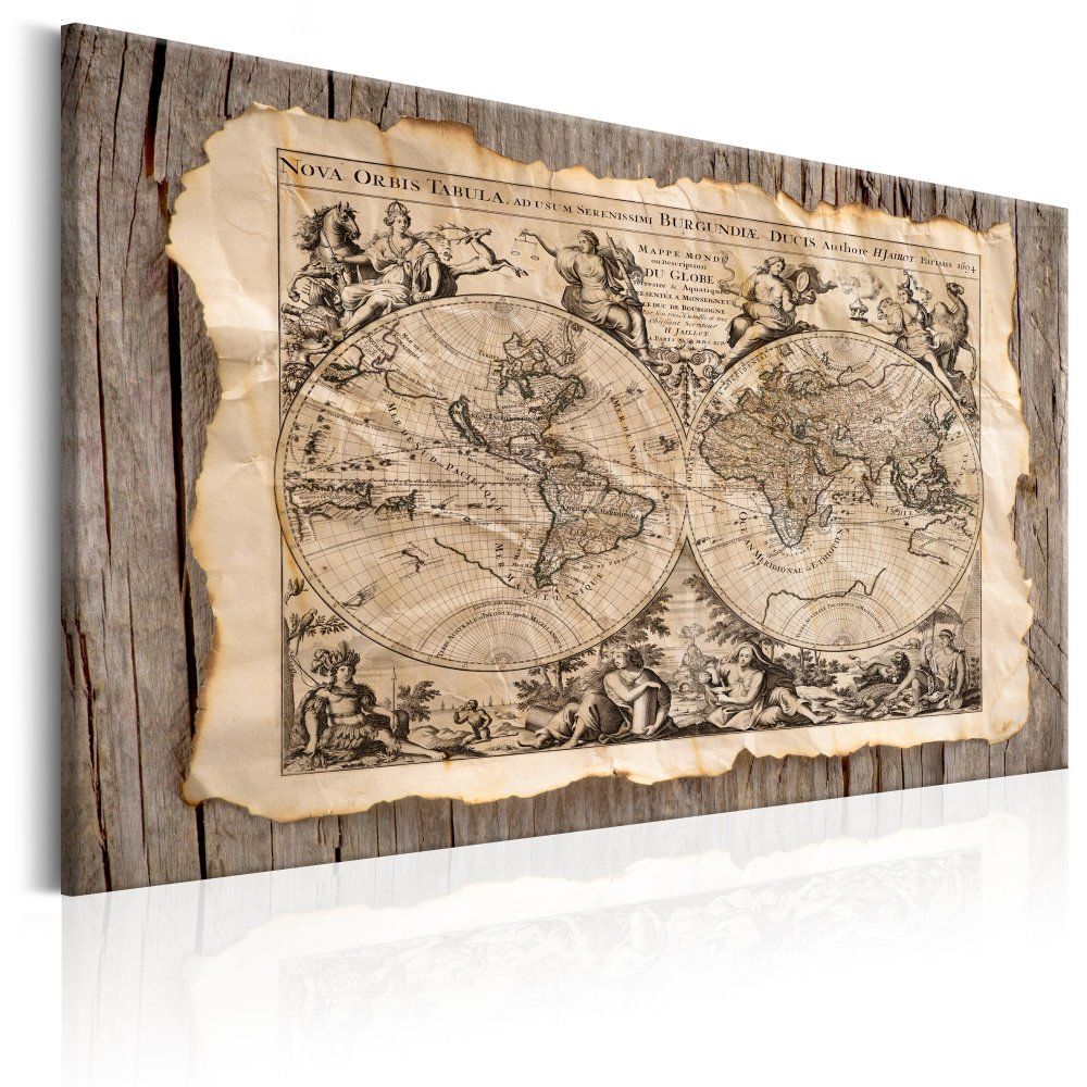 Obraz na plátně Bimago - The Map of the Past 120x80 cm - GLIX DECO s.r.o.