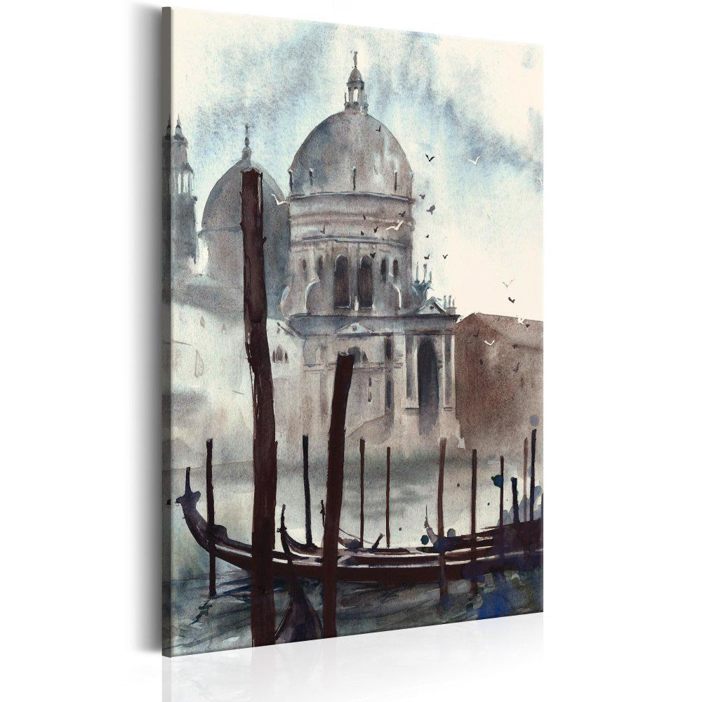Obraz na plátně Bimago - Watercolour Venice 60x90 cm - GLIX DECO s.r.o.