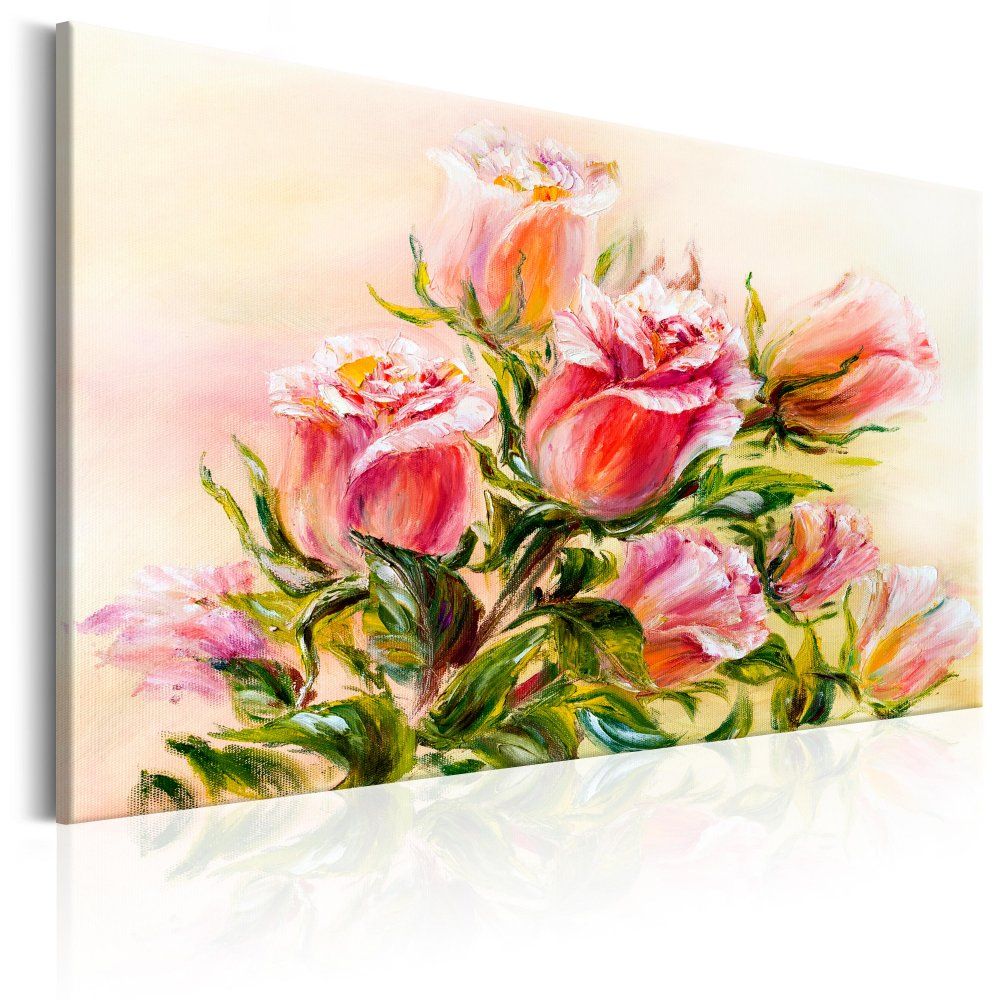 Obraz na plátně Bimago - Wonderful Roses 90x60 cm - GLIX DECO s.r.o.