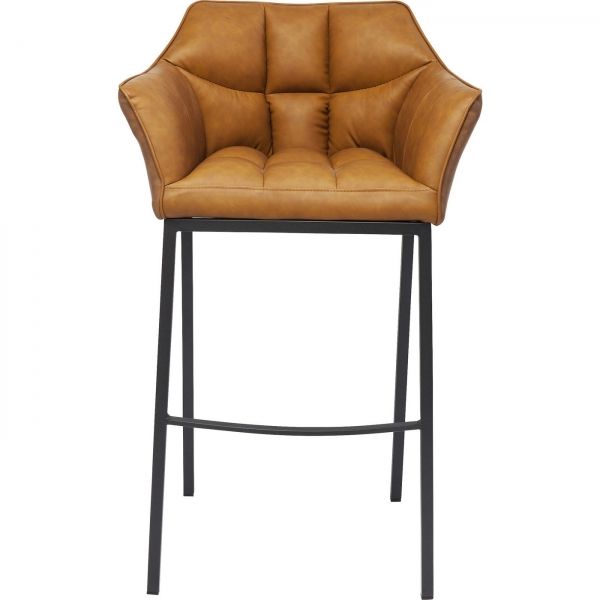 Kožená čalouněná barová židle Thinktank Quattro - KARE