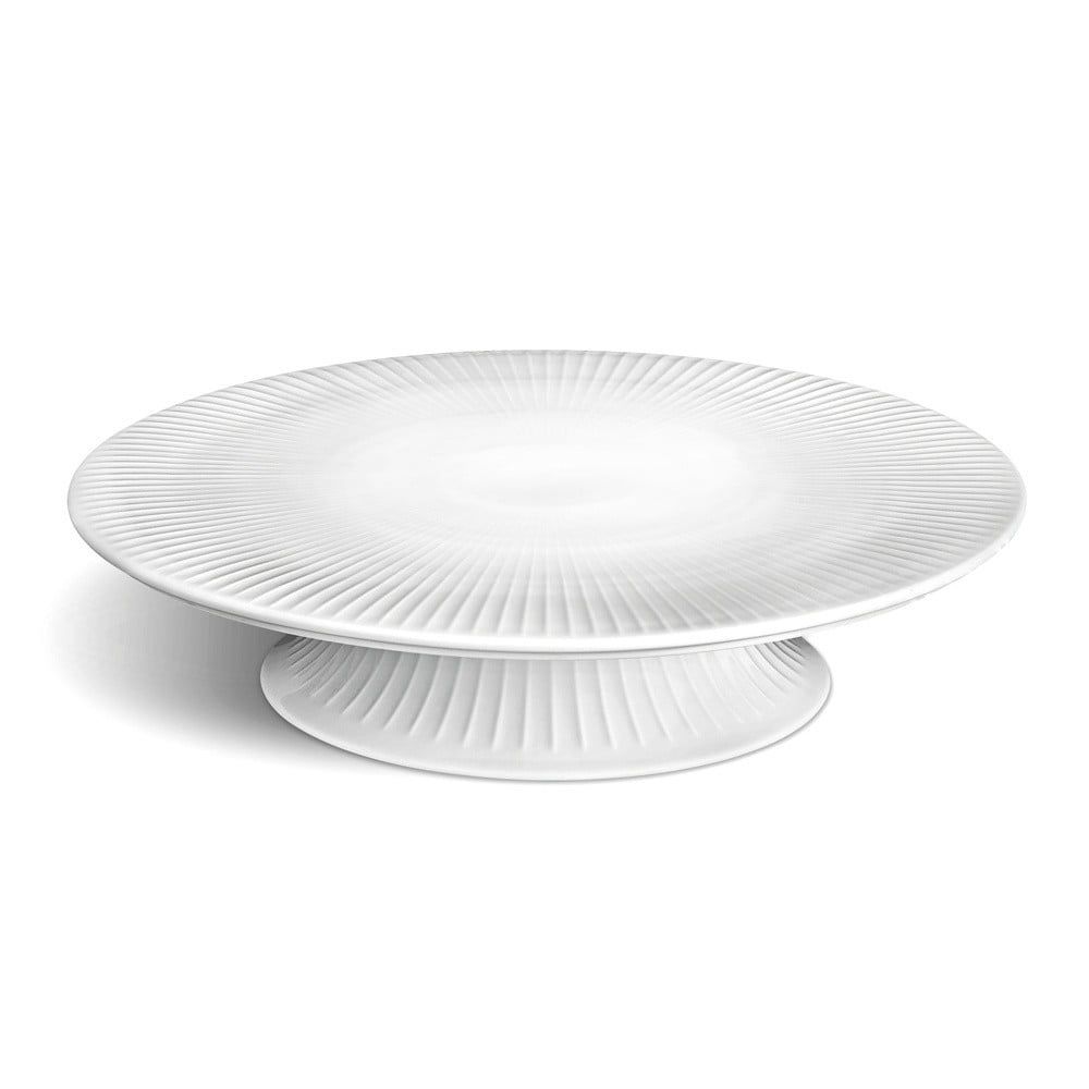 Bílý porcelánový podnos na dort Kähler Design Hammershoi Cake Dish, ⌀ 30 cm - Bonami.cz