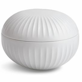 Bílá porcelánová dóza Kähler Design Hammershoi, ⌀ 11,5 cm