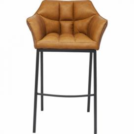Kožená čalouněná barová židle Thinktank Quattro