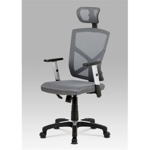 Kancelářská židle KA-H104 GREY (houpací mech., kříž plast) - Rafni