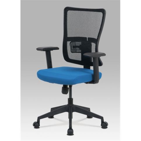 Kancelářská židle KA-M02 BLUE (houpací mech., kříž plast) - Rafni