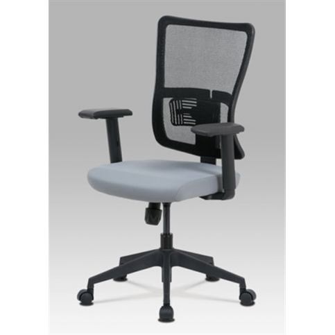Kancelářská židle KA-M02 GREY (houpací mech., kříž plast) - Rafni