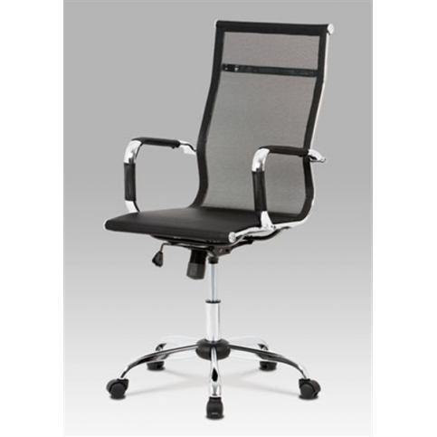 Kancelářská židle KA-V303 BK (houpací mech., kříž chrom) - Rafni