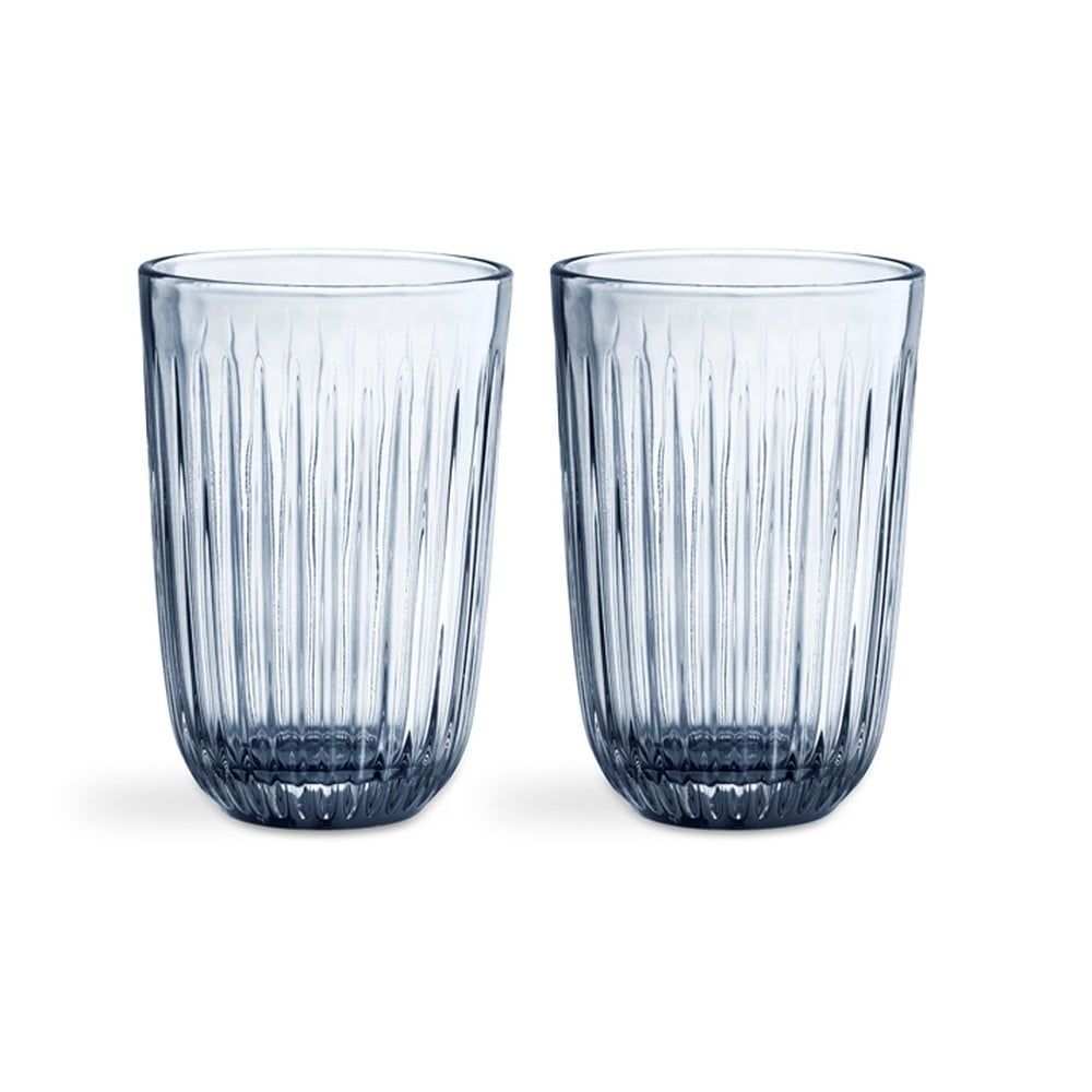 Sada 2 modrých skleněných sklenic Kähler Design Hammershoi, 330 ml - Bonami.cz