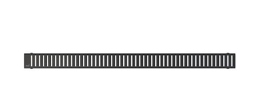 Rošt Alca 115 cm nerez černá mat zebra PURE-1150BLACK - Siko - koupelny - kuchyně