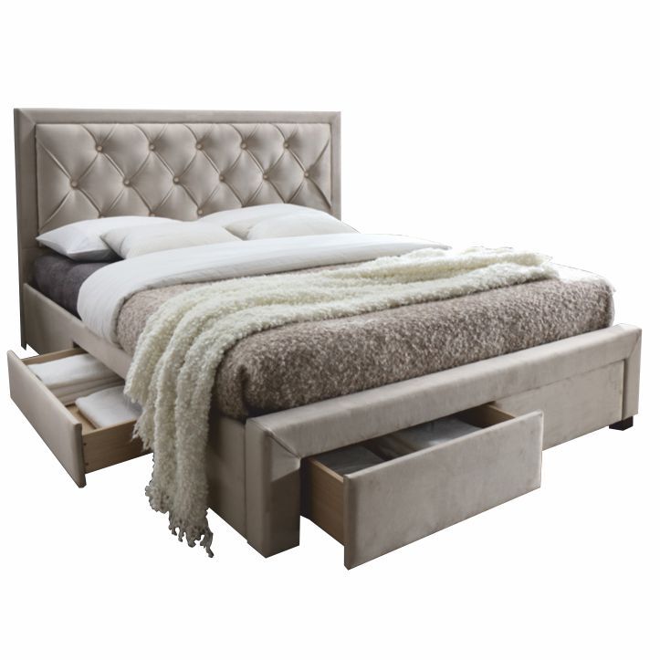 Manželská postel, šedohnědá, 160x200, OREA - Výprodej Povlečení