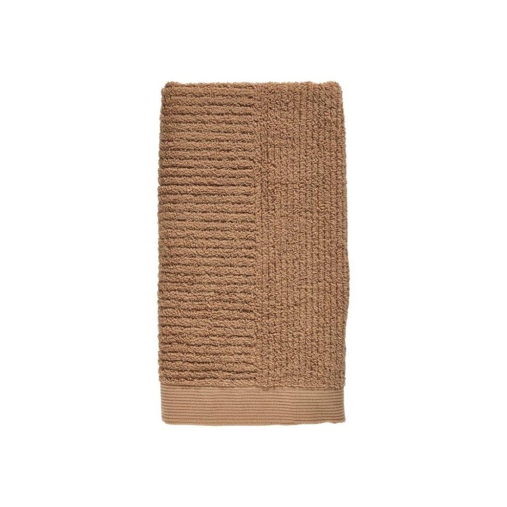 Jantarově hnědý ručník ze 100% bavlny Zone Classic Amber, 50 x 100 cm - Bonami.cz