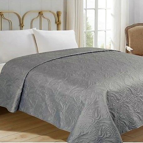 Jahu přehoz na postel jednobarevný na dvoulůžko 220x240 cm uni šedý - POVLECENI-OBCHOD.CZ