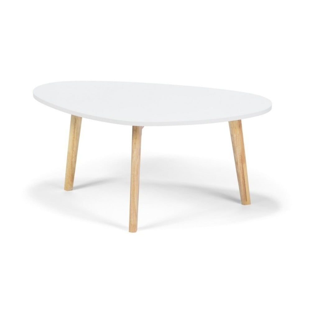 Bílý konferenční stolek Bonami Essentials Skandinavian, délka 84,5 cm - Bonami.cz