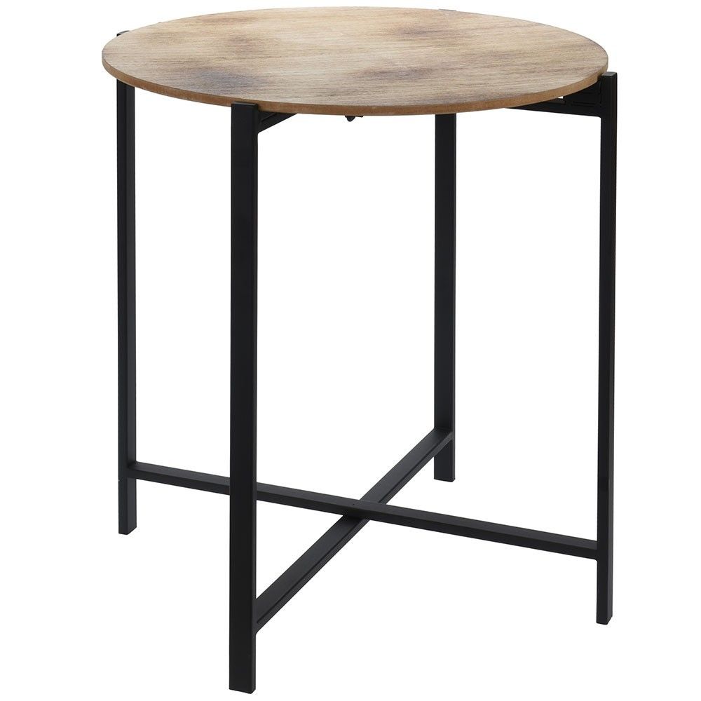 DekorStyle Konferenční stolek s dřevěnou deskou 47 cm C47000130 - Houseland.cz