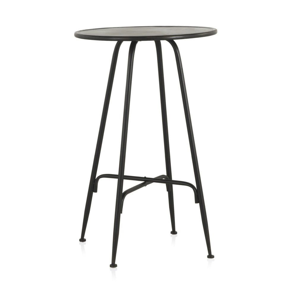 Černý kovový barový stolek Geese Industrial Style, výška 100 cm - Bonami.cz