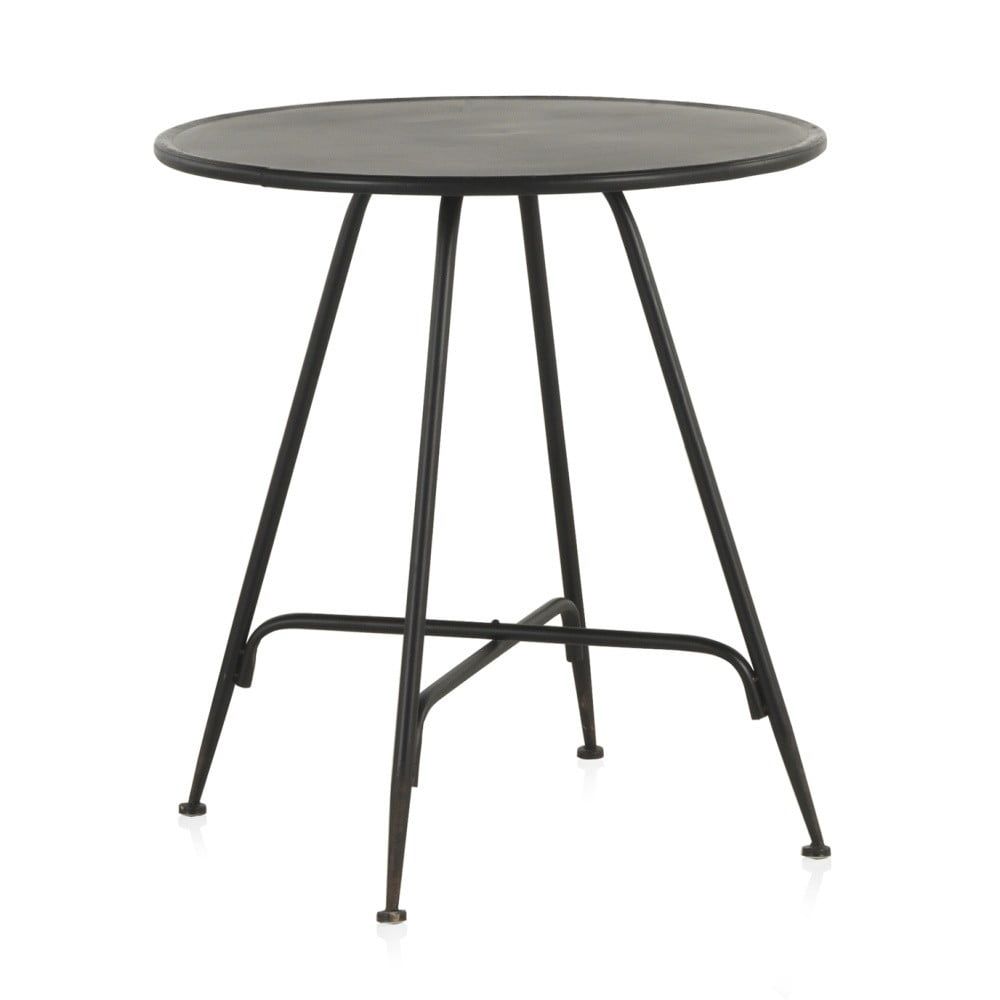 Černý kovový barový stolek Geese Industrial Style, výška 75 cm - Bonami.cz