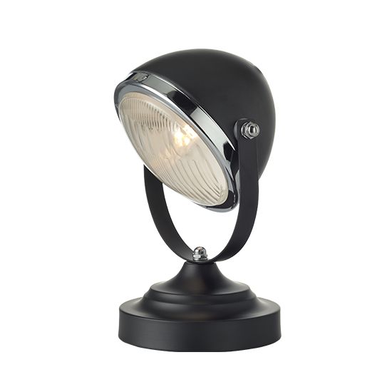 ACA DECOR Stolní retro lampa Headlight Black - STERIXretro
