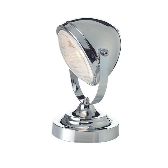 ACA DECOR Stolní retro lampa Headlight Chrom - STERIXretro