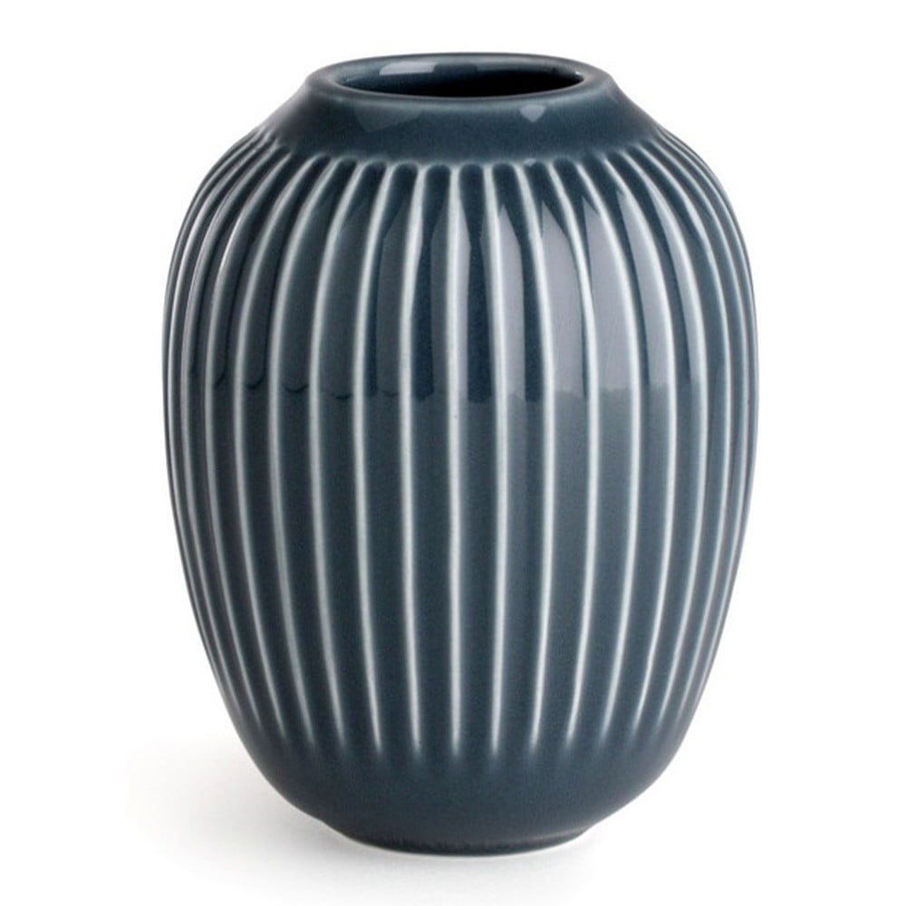 Antracitová kameninová váza Kähler Design Hammershoi, ⌀ 8,5 cm - Bonami.cz