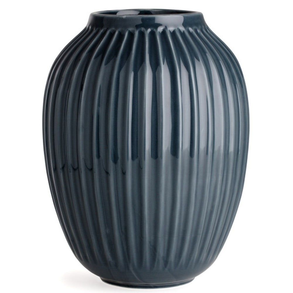 Antracitová kameninová váza Kähler Design Hammershoi, ⌀ 20 cm - Bonami.cz