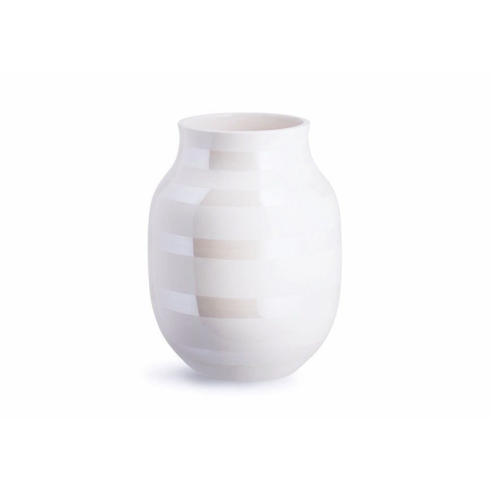 Bílá kameninová váza Kähler Design Omaggio, výška 20 cm - Bonami.cz
