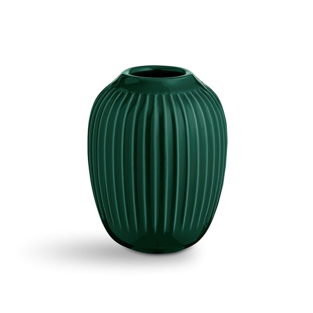 Zelená kameninová váza Kähler Design Hammershoi, výška 10 cm - Bonami.cz