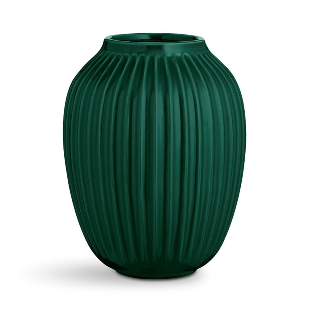 Zelená kameninová váza Kähler Design Hammershoi, výška 25 cm - Bonami.cz
