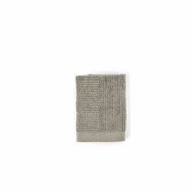 Šedozelený ručník ze 100% bavlny Zone Classic Eucalyptus, 50 x 70 cm