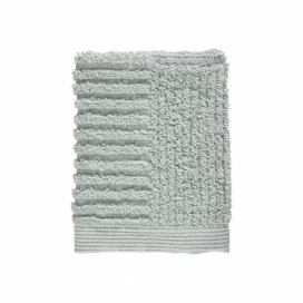 Světle šedozelený ručník ze 100% bavlny na obličej Zone Classic Dust Green, 30 x 30 cm