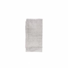 Světle šedý ručník ze 100% bavlny Zone Classic, 50 x 100 cm