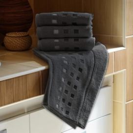 Polášek mikrofroté ručník Zora tmavě šedá 50x100 cm 