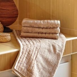 Polášek ručník bambus béžová 50x100 cm 