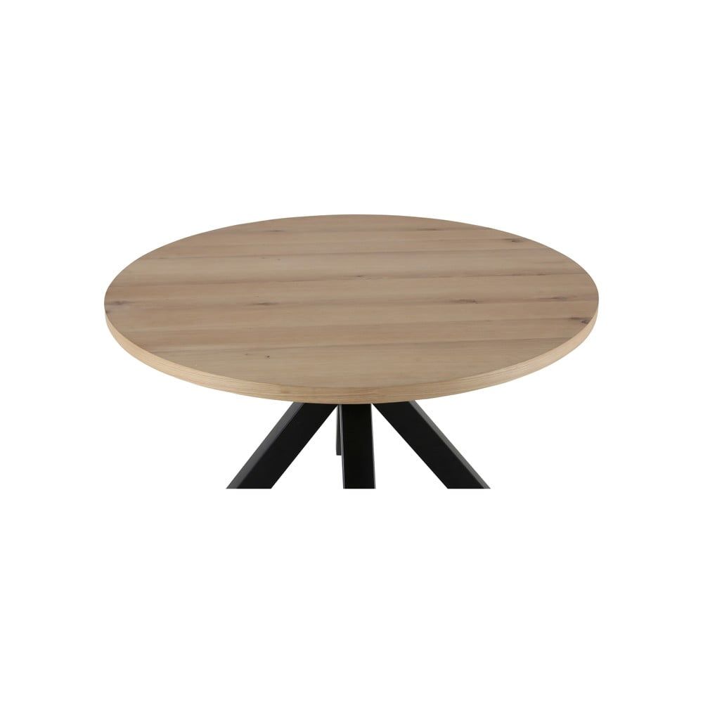 Kulatý jídelní stůl s černýma nohama Canett Maison, ø 120 cm - Bonami.cz