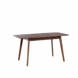 Rozkládací jídelní stůl 120/150 x 75 cm tmavé dřevo MADOX