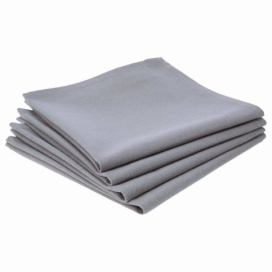 Atmosphera Bavlněné ubrousky v šedé barvě, 4 kusy, 40x40 cm