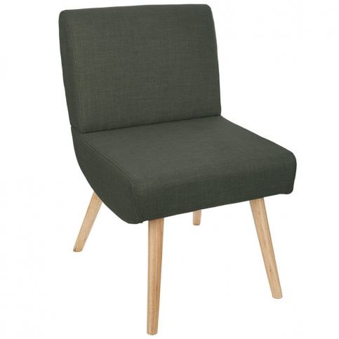 Atmosphera Židle s čalouněným sedadlem a opěradlem, elegantní křeslo Saco, tmavě šedý - EMAKO.CZ s.r.o.